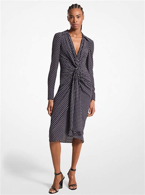 poly crepe de chine michael kors|Polka Dot Organic Silk Crepe De Chine Slip Dress .